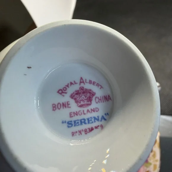 Royal Albert SERENA Tea Cup and Saucer, Vintage English Bone China, Floral Roses - Picture 7 of 10